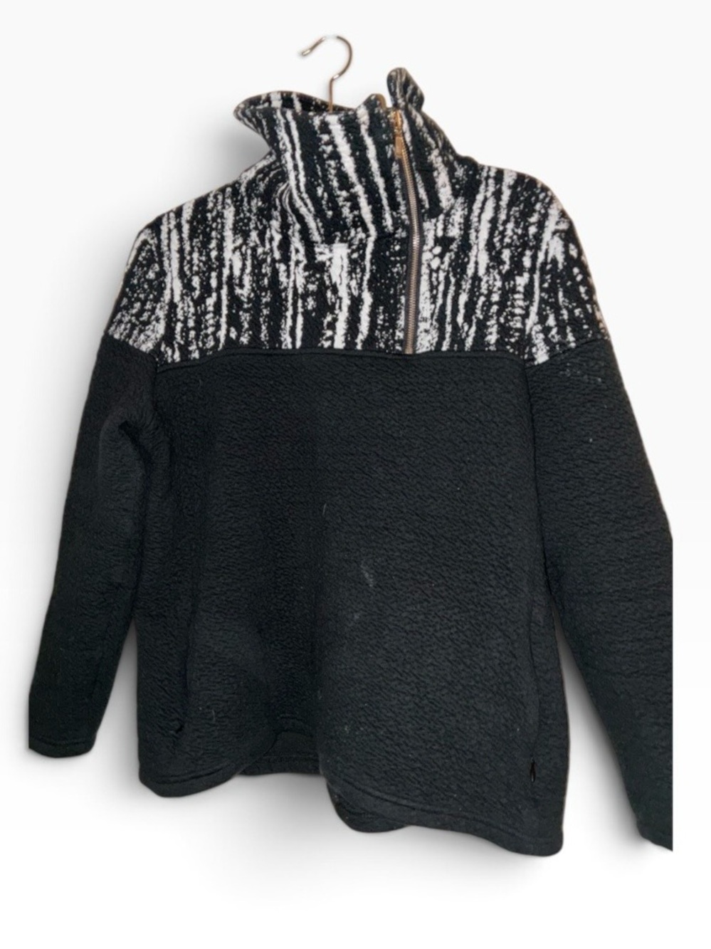 Tonia DeBellis mixed-media pullover/jacket Sz L